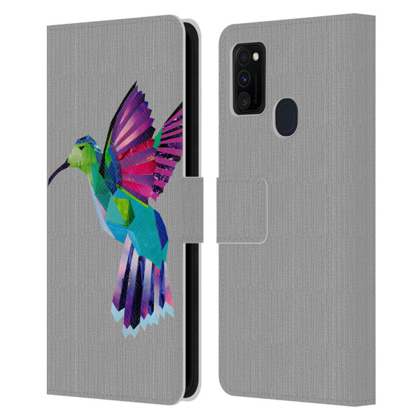 Artpoptart Animals Hummingbird Leather Book Wallet Case Cover For Samsung Galaxy M30s (2019)/M21 (2020)