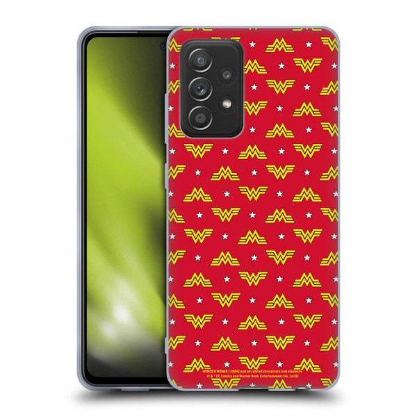 Wonder Woman 1984 Logo Art Retro Pattern Soft Gel Case for Samsung Galaxy A52 / A52s / 5G (2021)