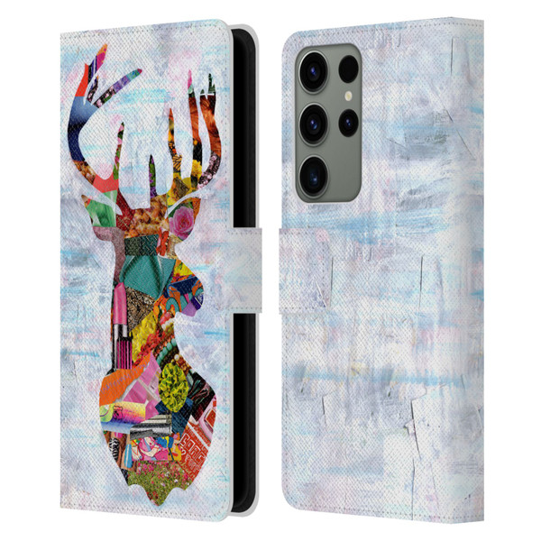 Artpoptart Animals Deer Leather Book Wallet Case Cover For Samsung Galaxy S23 Ultra 5G