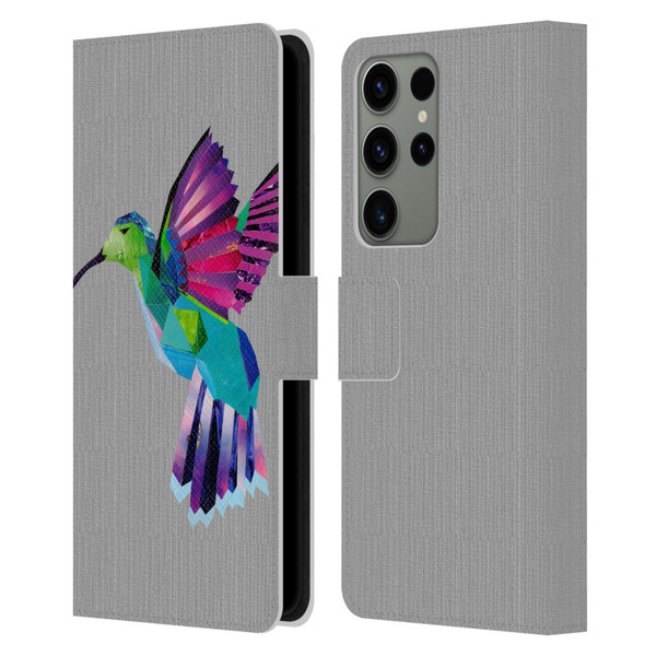 Artpoptart Animals Hummingbird Leather Book Wallet Case Cover For Samsung Galaxy S23 Ultra 5G