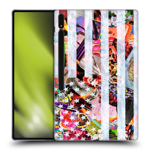Artpoptart Flags Murican Soft Gel Case for Samsung Galaxy Tab S8 Ultra