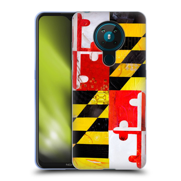 Artpoptart Flags Maryland Soft Gel Case for Nokia 5.3