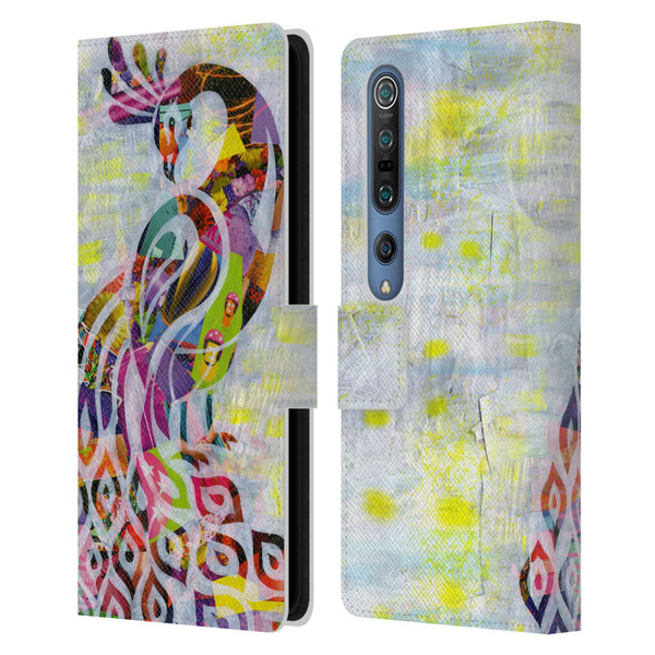 Artpoptart Animals Peacock Leather Book Wallet Case Cover For Xiaomi Mi 10 5G / Mi 10 Pro 5G