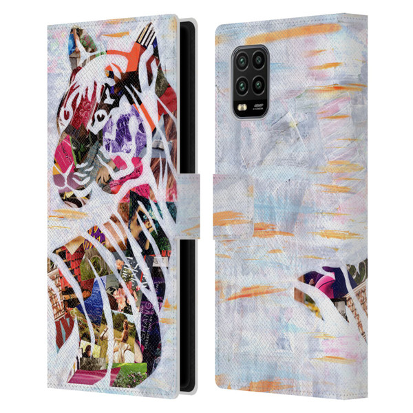 Artpoptart Animals Tiger Leather Book Wallet Case Cover For Xiaomi Mi 10 Lite 5G