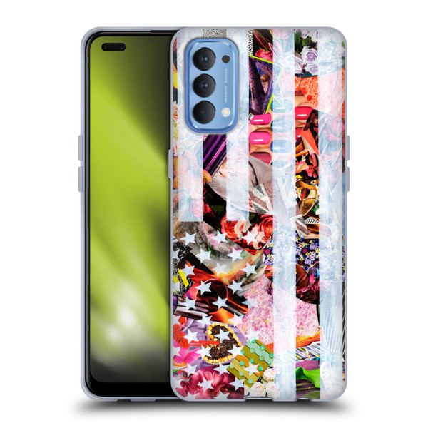 Artpoptart Flags Murican Soft Gel Case for OPPO Reno 4 5G