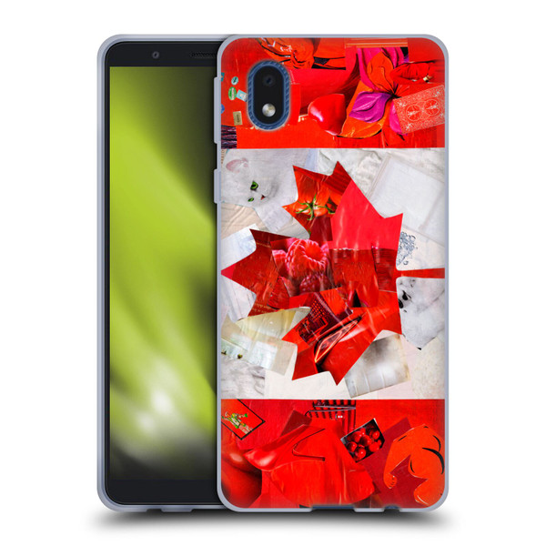 Artpoptart Flags Canada Soft Gel Case for Samsung Galaxy A01 Core (2020)