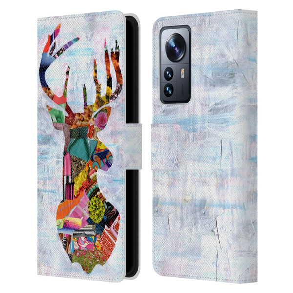 Artpoptart Animals Deer Leather Book Wallet Case Cover For Xiaomi 12 Pro