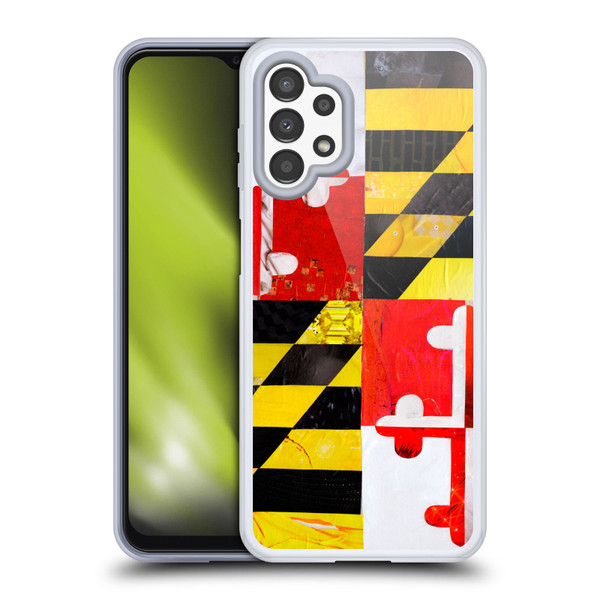 Artpoptart Flags Maryland Soft Gel Case for Samsung Galaxy A13 (2022)