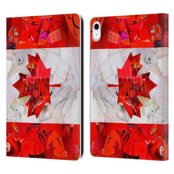 Artpoptart Flags Canada Leather Book Wallet Case Cover For Apple iPad 10.9 (2022)