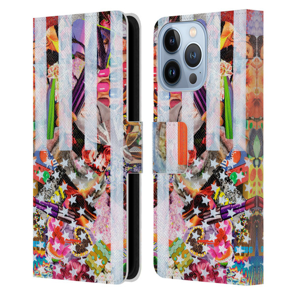 Artpoptart Flags Murican Leather Book Wallet Case Cover For Apple iPhone 13 Pro