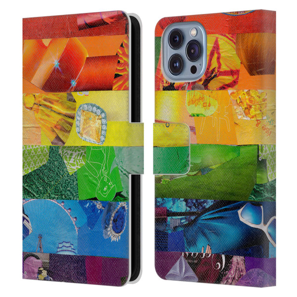 Artpoptart Flags LGBT Leather Book Wallet Case Cover For Apple iPhone 14
