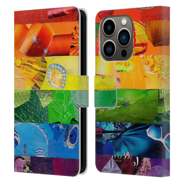 Artpoptart Flags LGBT Leather Book Wallet Case Cover For Apple iPhone 14 Pro