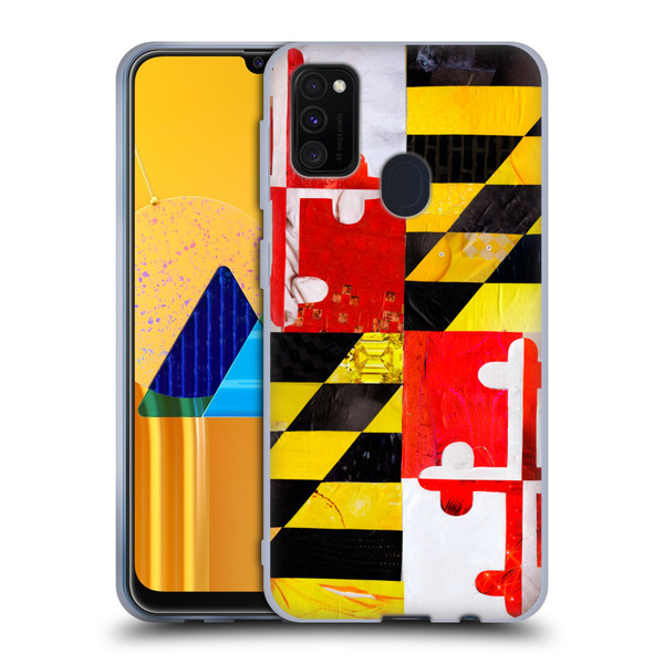 Artpoptart Flags Maryland Soft Gel Case for Samsung Galaxy M30s (2019)/M21 (2020)