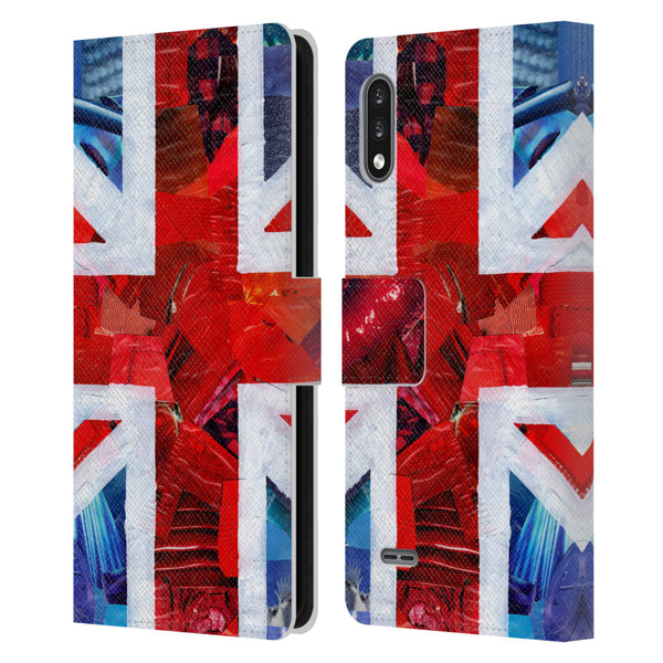 Artpoptart Flags Union Jack Leather Book Wallet Case Cover For LG K22