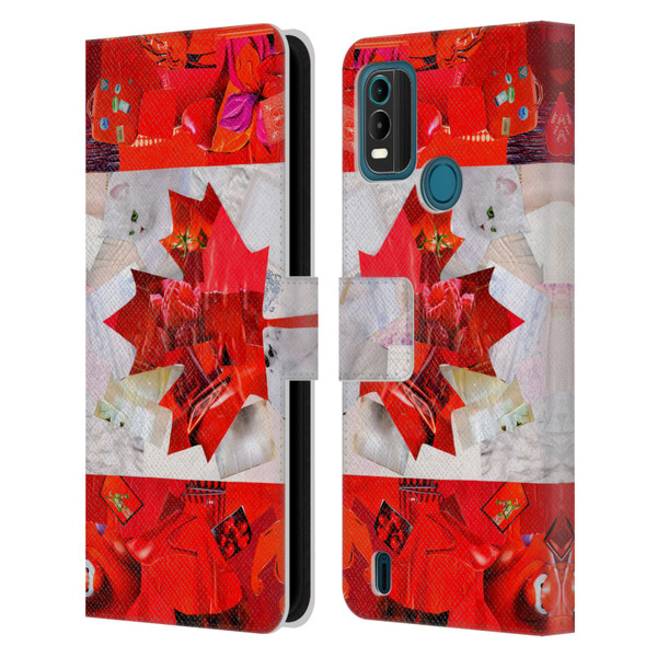 Artpoptart Flags Canada Leather Book Wallet Case Cover For Nokia G11 Plus
