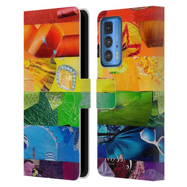 Artpoptart Flags LGBT Leather Book Wallet Case Cover For Motorola Edge 20 Pro