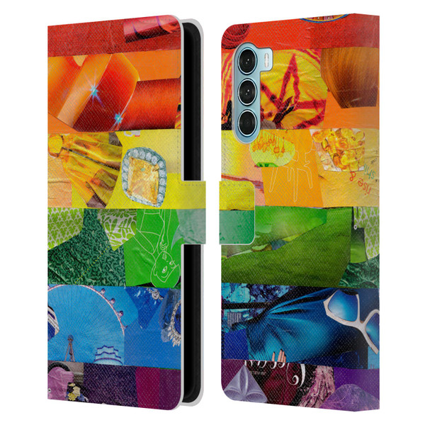 Artpoptart Flags LGBT Leather Book Wallet Case Cover For Motorola Edge S30 / Moto G200 5G