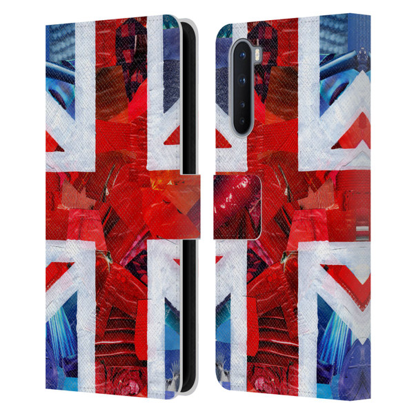 Artpoptart Flags Union Jack Leather Book Wallet Case Cover For OnePlus Nord 5G