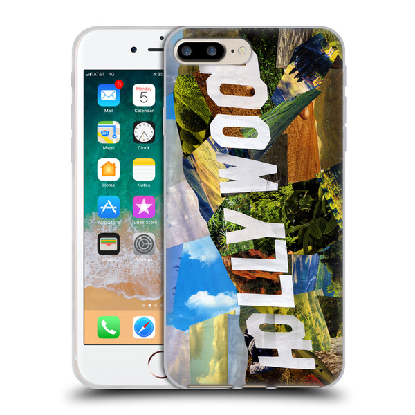 Artpoptart Travel Hollywood Soft Gel Case for Apple iPhone 7 Plus / iPhone 8 Plus