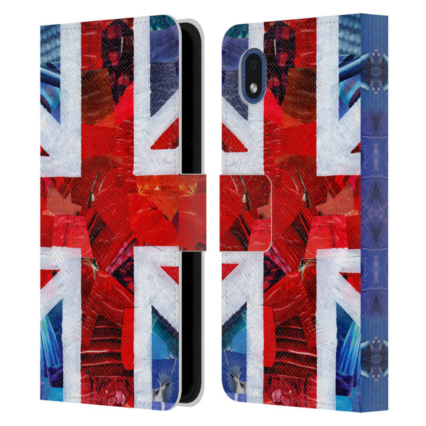 Artpoptart Flags Union Jack Leather Book Wallet Case Cover For Samsung Galaxy A01 Core (2020)