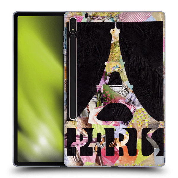 Artpoptart Travel Paris Soft Gel Case for Samsung Galaxy Tab S8 Plus