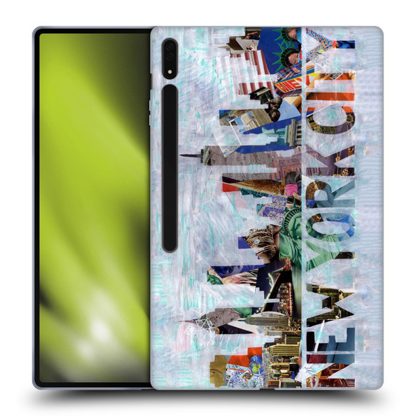 Artpoptart Travel New York Soft Gel Case for Samsung Galaxy Tab S8 Ultra