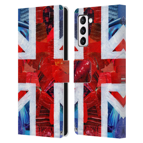 Artpoptart Flags Union Jack Leather Book Wallet Case Cover For Samsung Galaxy S21+ 5G