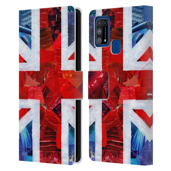 Artpoptart Flags Union Jack Leather Book Wallet Case Cover For Samsung Galaxy M31 (2020)