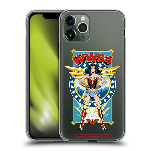 Wonder Woman 1984 Retro Art Logo And Shield Soft Gel Case for Apple iPhone 11 Pro