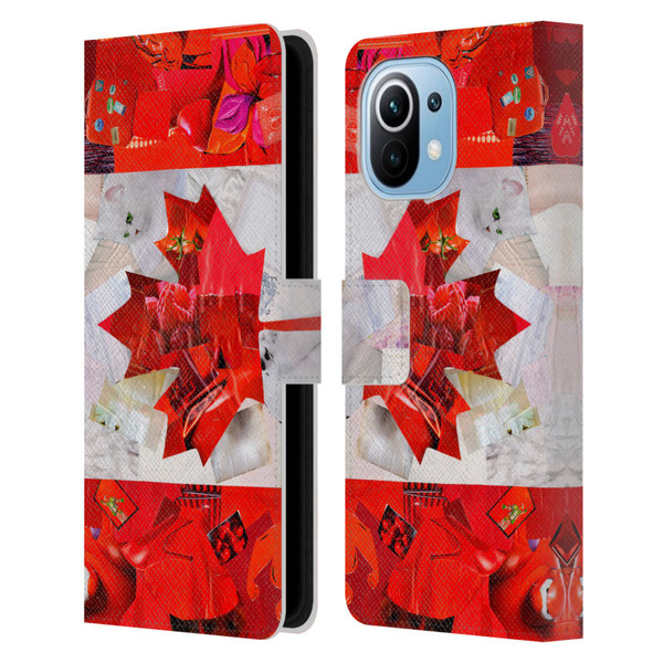 Artpoptart Flags Canada Leather Book Wallet Case Cover For Xiaomi Mi 11