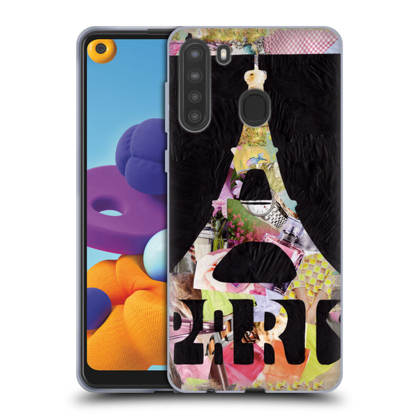 Artpoptart Travel Paris Soft Gel Case for Samsung Galaxy A21 (2020)