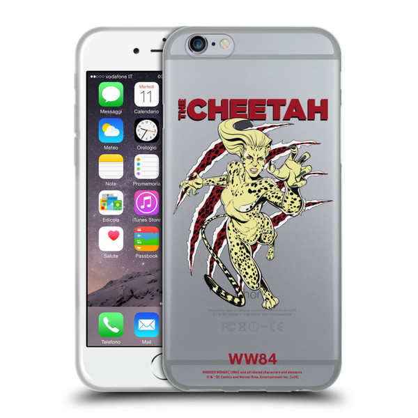 Wonder Woman 1984 Retro Art The Cheetah Soft Gel Case for Apple iPhone 6 / iPhone 6s