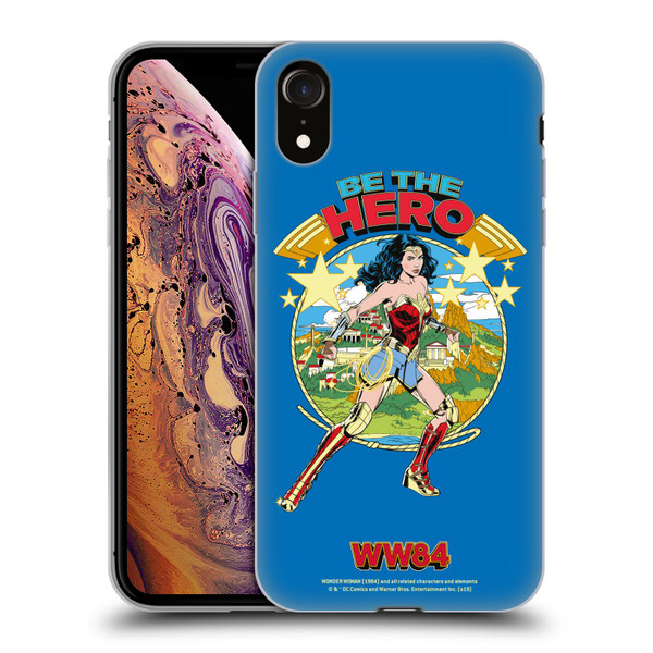Wonder Woman 1984 Retro Art Be The Hero Soft Gel Case for Apple iPhone XR