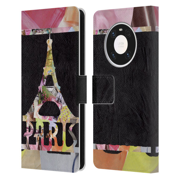 Artpoptart Travel Paris Leather Book Wallet Case Cover For Huawei Mate 40 Pro 5G