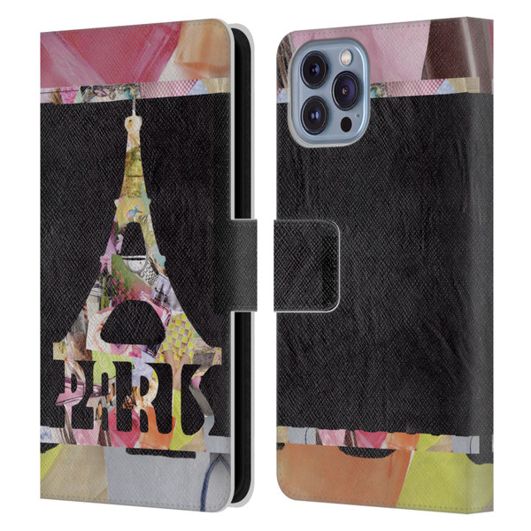 Artpoptart Travel Paris Leather Book Wallet Case Cover For Apple iPhone 14