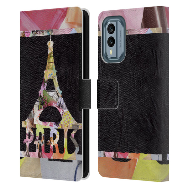 Artpoptart Travel Paris Leather Book Wallet Case Cover For Nokia X30