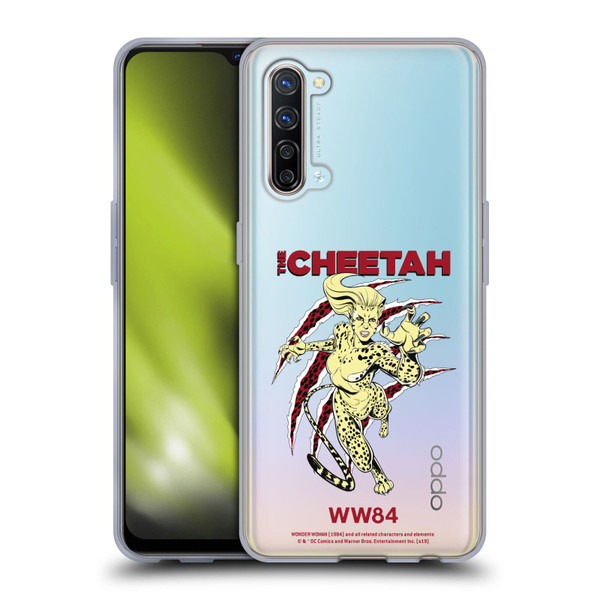 Wonder Woman 1984 Retro Art The Cheetah Soft Gel Case for OPPO Find X2 Lite 5G