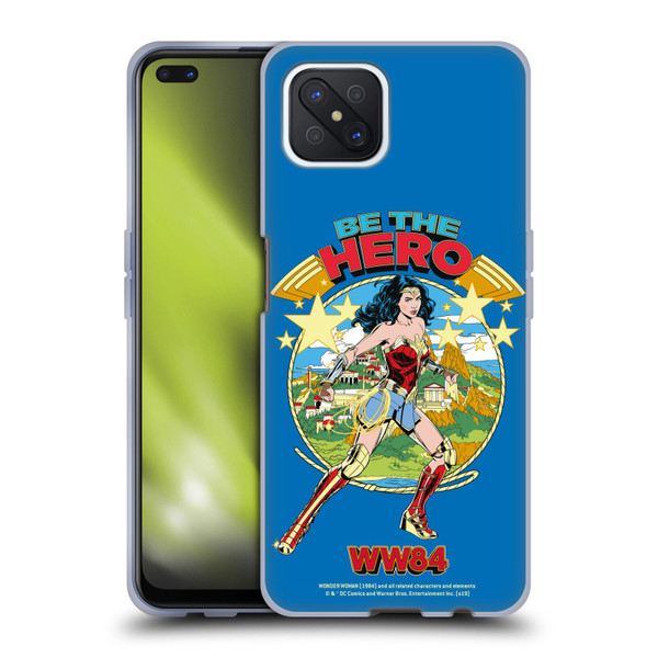 Wonder Woman 1984 Retro Art Be The Hero Soft Gel Case for OPPO Reno4 Z 5G