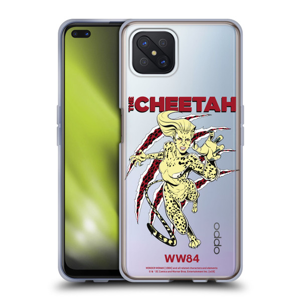 Wonder Woman 1984 Retro Art The Cheetah Soft Gel Case for OPPO Reno4 Z 5G