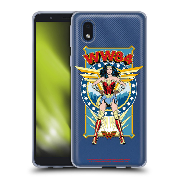 Wonder Woman 1984 Retro Art Logo And Shield Soft Gel Case for Samsung Galaxy A01 Core (2020)