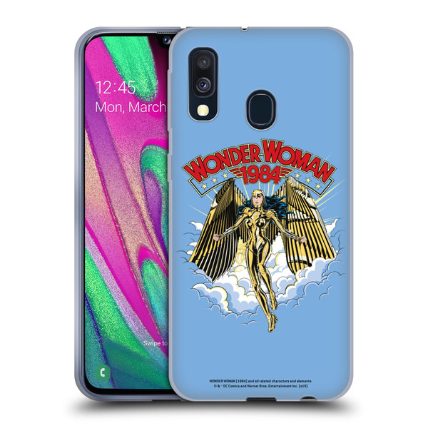 Wonder Woman 1984 Retro Art Golden Armour Soft Gel Case for Samsung Galaxy A40 (2019)