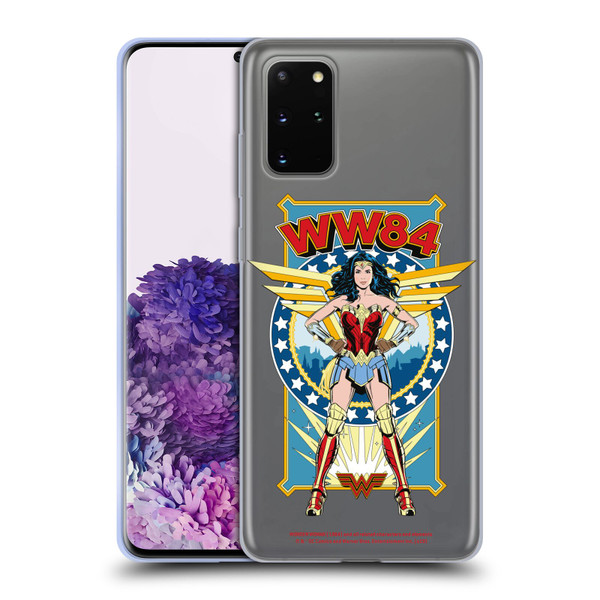 Wonder Woman 1984 Retro Art Logo And Shield Soft Gel Case for Samsung Galaxy S20+ / S20+ 5G