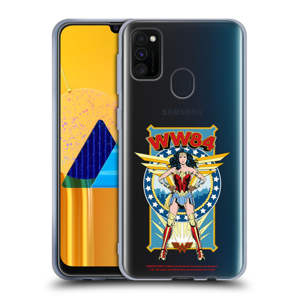 Wonder Woman 1984 Retro Art Logo And Shield Soft Gel Case for Samsung Galaxy M30s (2019)/M21 (2020)