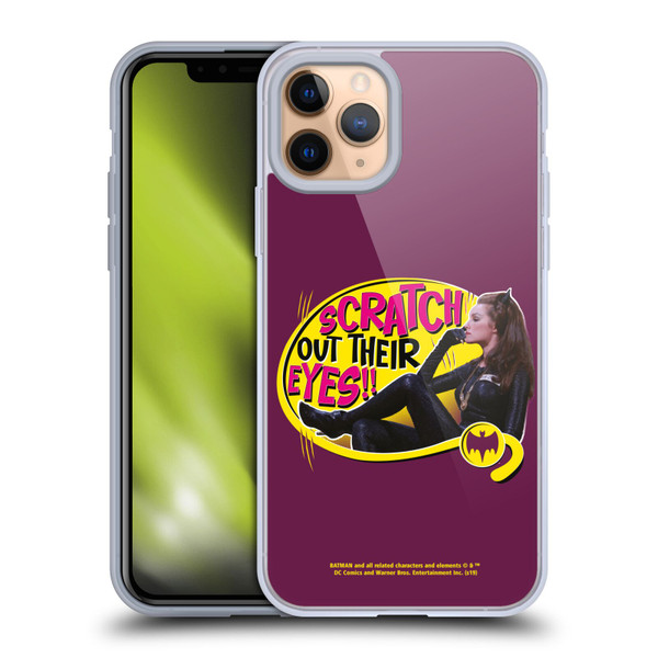 Batman TV Series Character Art Catwoman Scratch Soft Gel Case for Apple iPhone 11 Pro