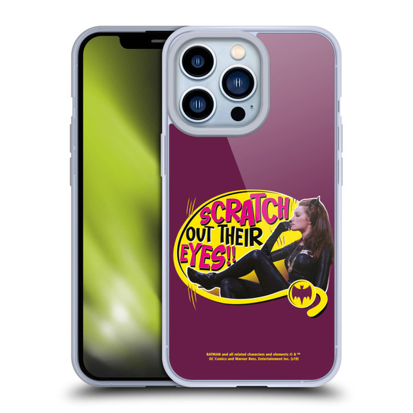 Batman TV Series Character Art Catwoman Scratch Soft Gel Case for Apple iPhone 13 Pro