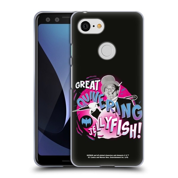 Batman TV Series Character Art Penguin Great Quivering Soft Gel Case for Google Pixel 3