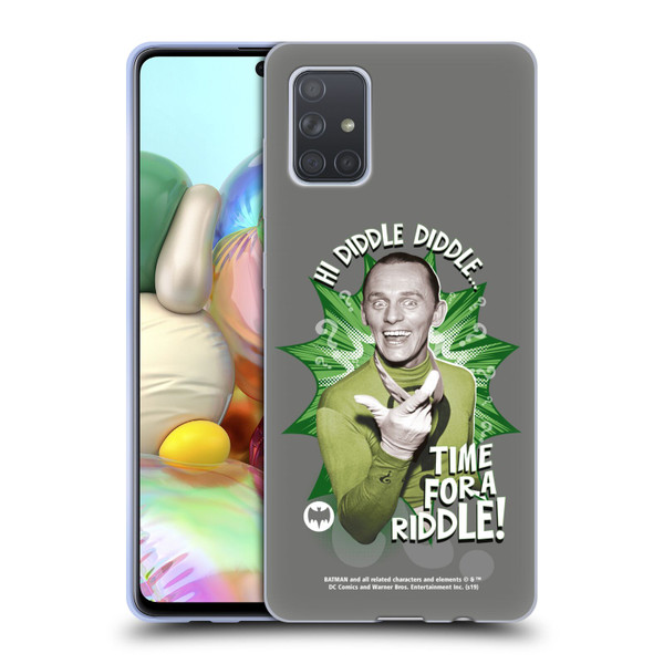 Batman TV Series Character Art Riddler Hi Diddle Soft Gel Case for Samsung Galaxy A71 (2019)