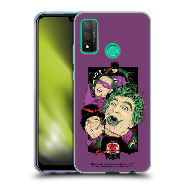 Batman TV Series Graphics Villains Soft Gel Case for Huawei P Smart (2020)