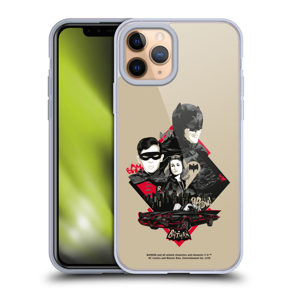 Batman TV Series Graphics Trio Soft Gel Case for Apple iPhone 11 Pro
