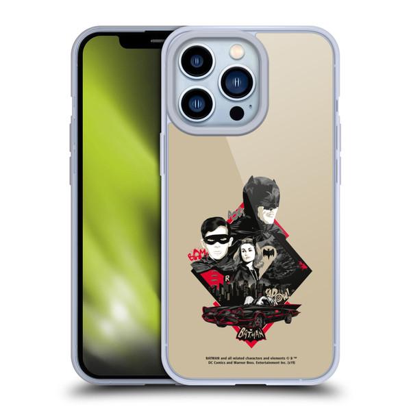 Batman TV Series Graphics Trio Soft Gel Case for Apple iPhone 13 Pro